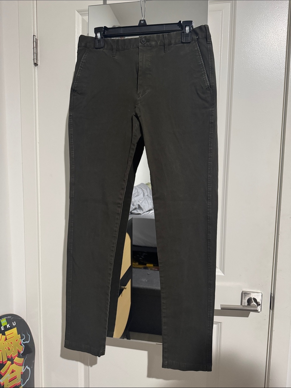 Uniqlo Slim Chinos in Olive